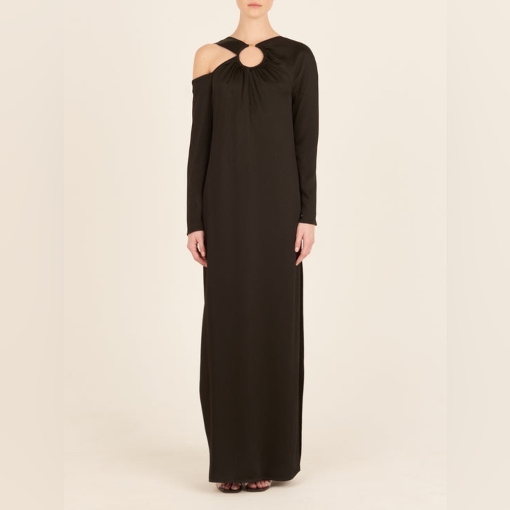 NWT Silvia Tcherassi Turin Maxi Gown Dress Black sz XS